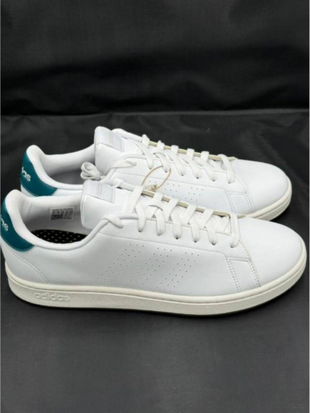 Adidas Advantage White Lace-Up Sneakers Size 11.5 US